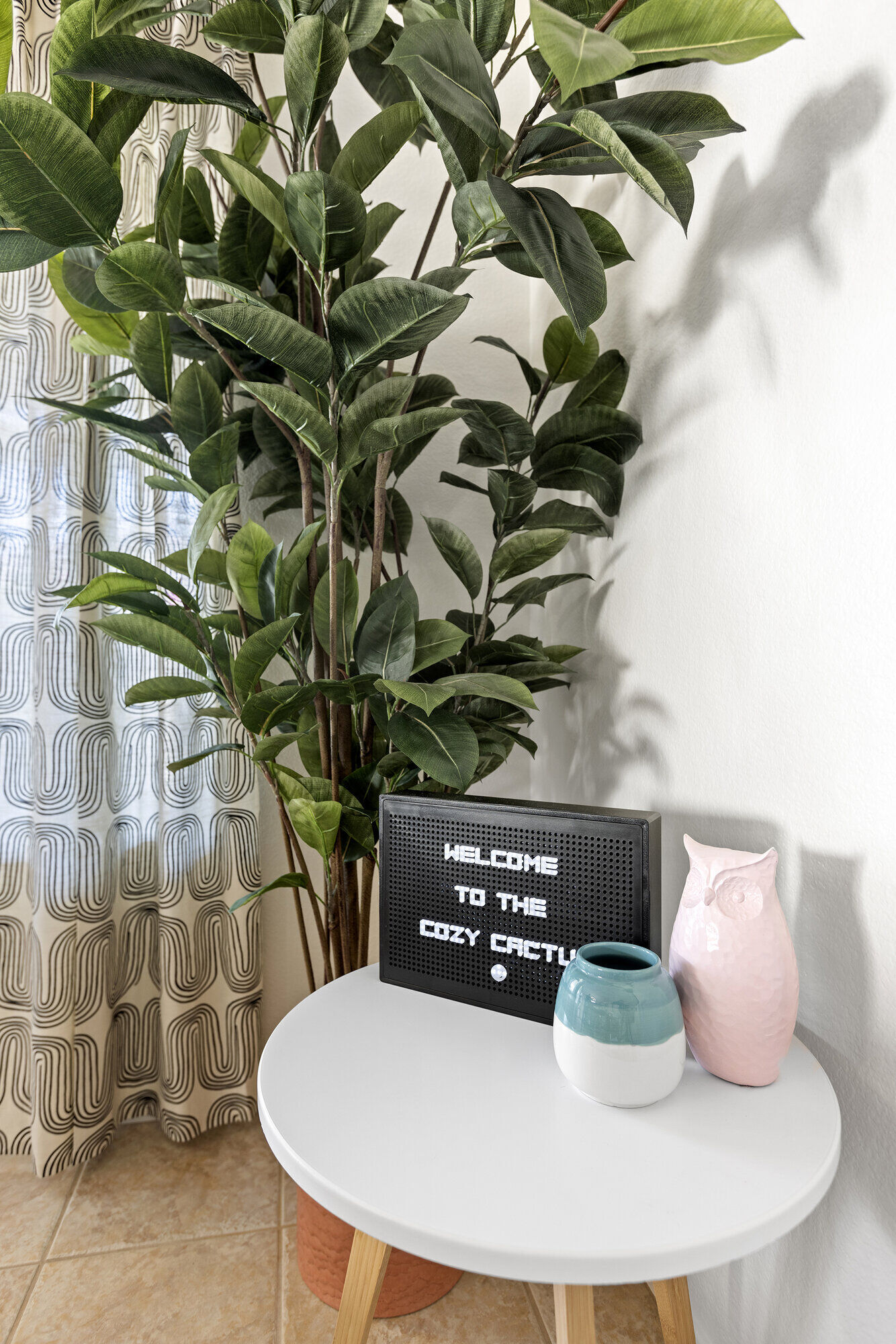 Full bathroom with vanity and storage space